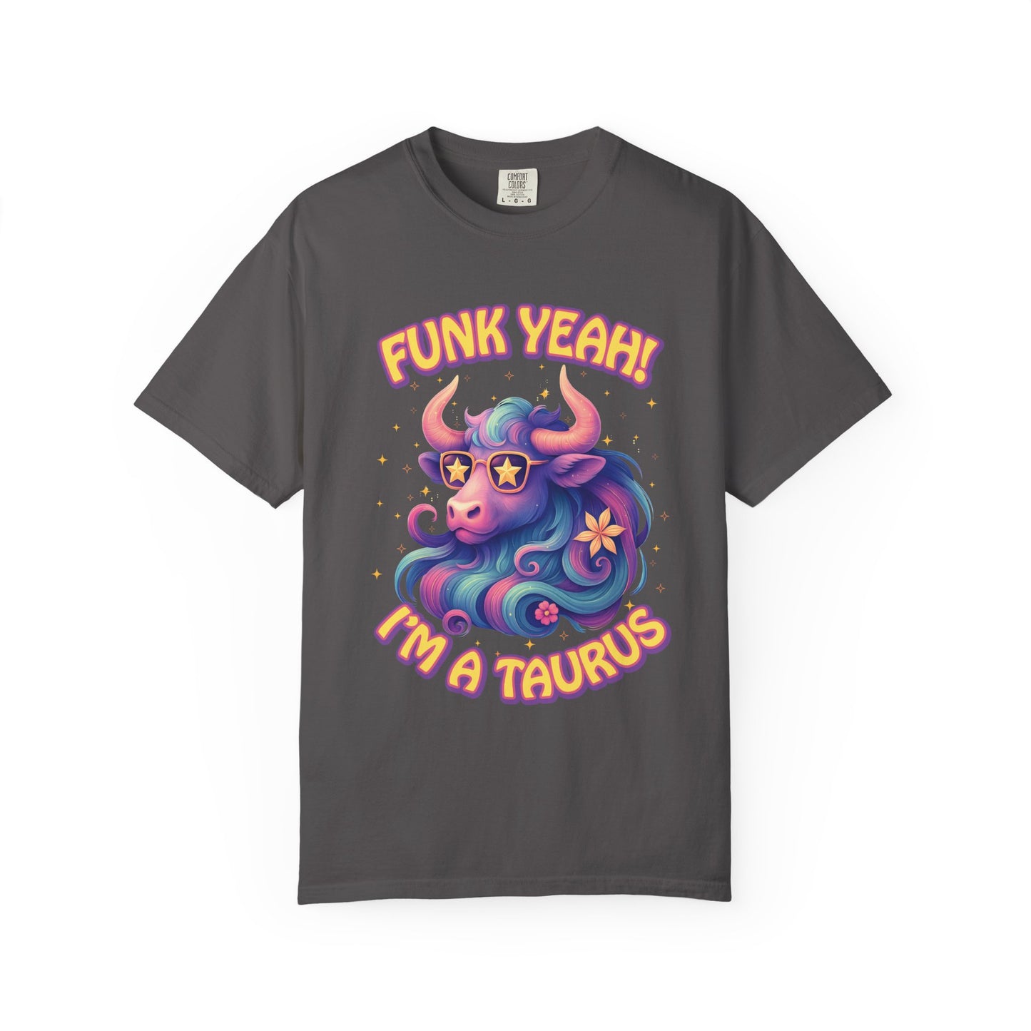 Funk Yeah I’m a Taurus Groovy Tee – Multicolor Retro Zodiac Shirt