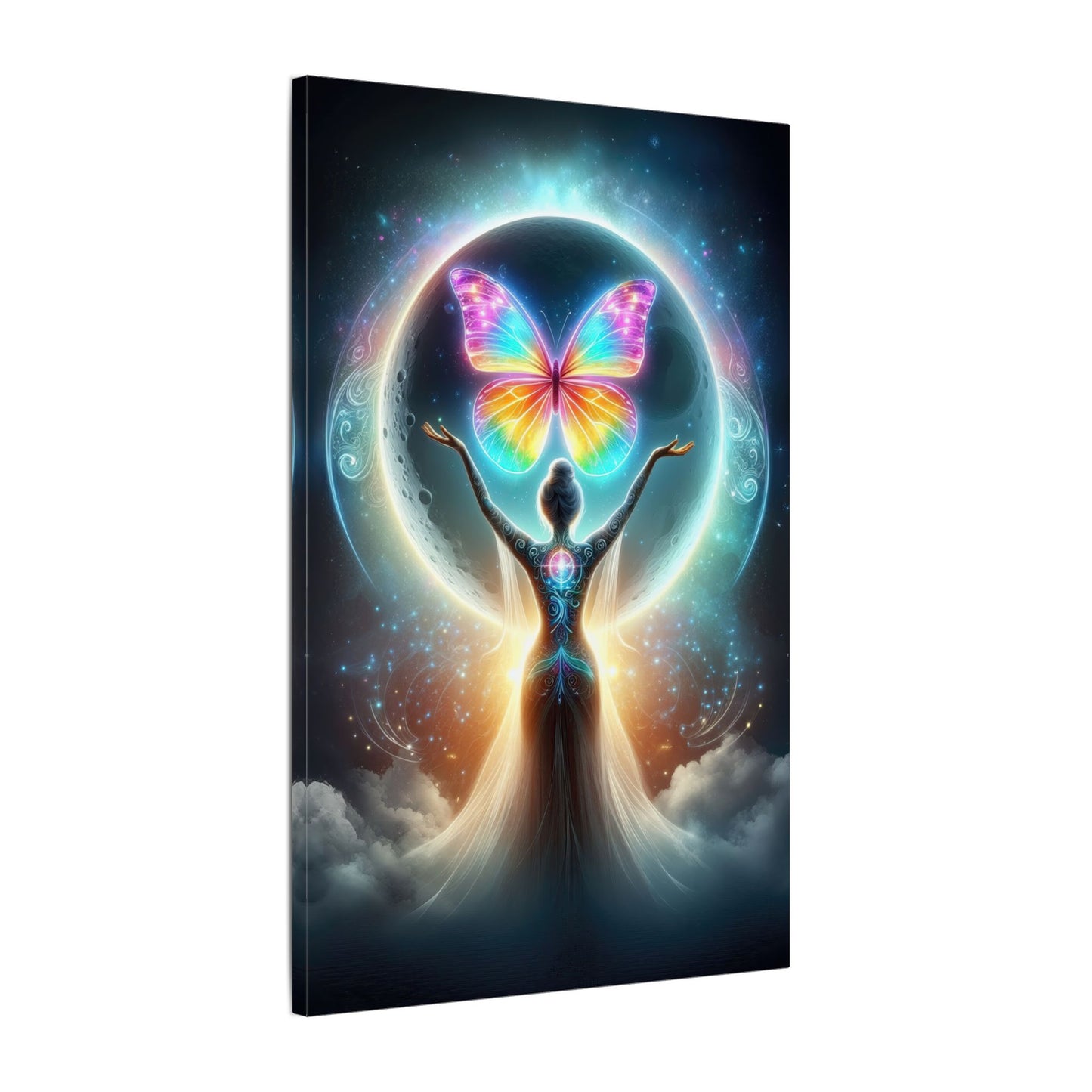 Butterfly Moon – Luminous Dream Wall Art