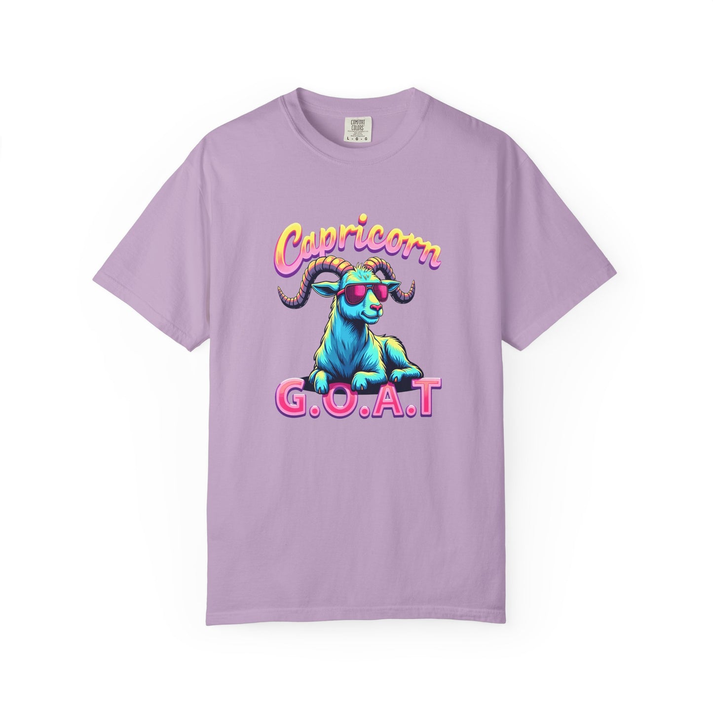 Capricorn G.O.A.T – Retro Neon Astrology Tee