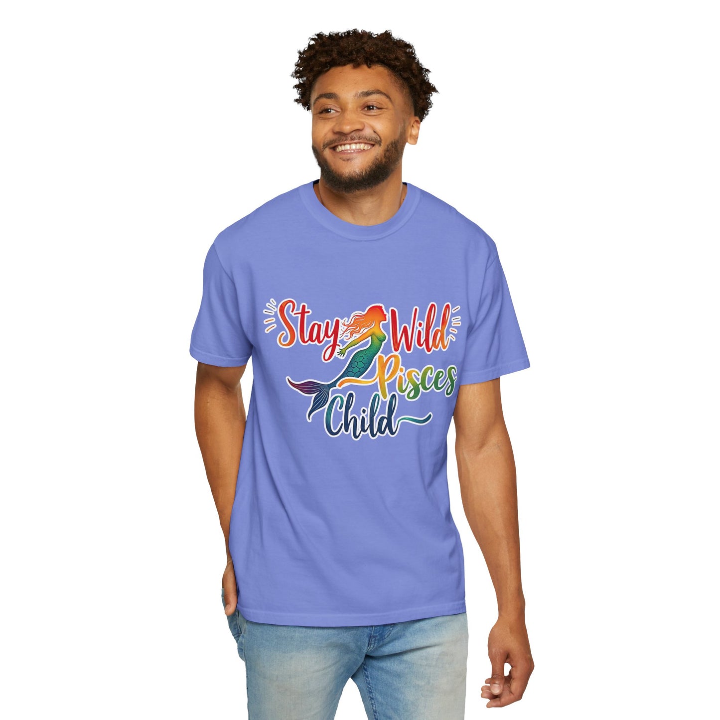 Stay Wild Pisces Child Tee β Colorful Mermaid Zodiac Shirt