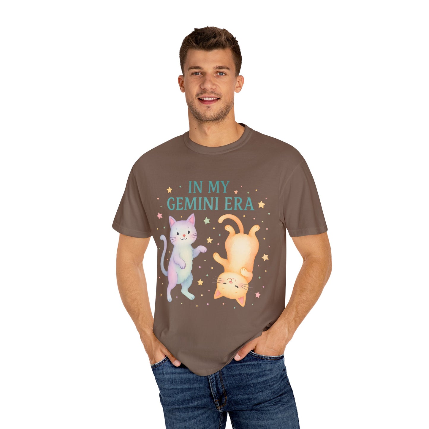 In My Gemini Era Tee β Playful Funny Cats Zodiac Shirt