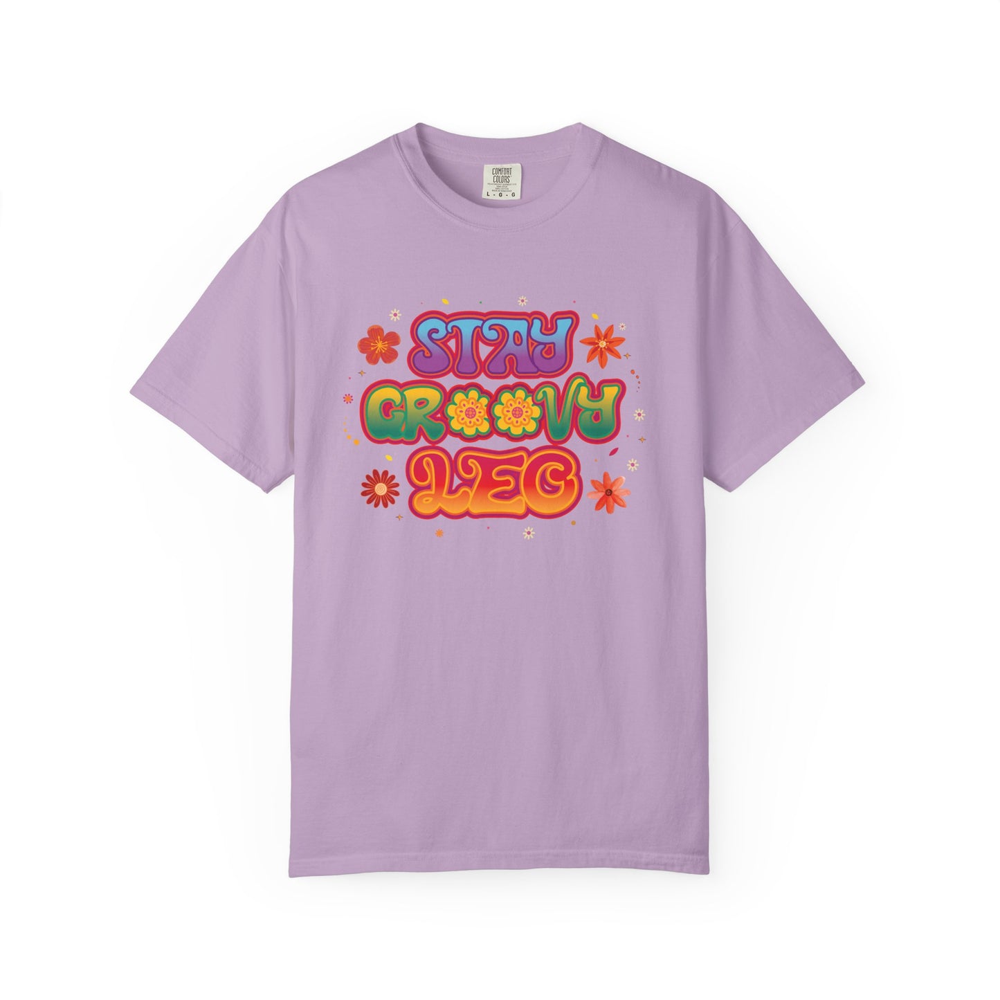 Stay Groovy Leo β Retro Zodiac Flower Power Tee