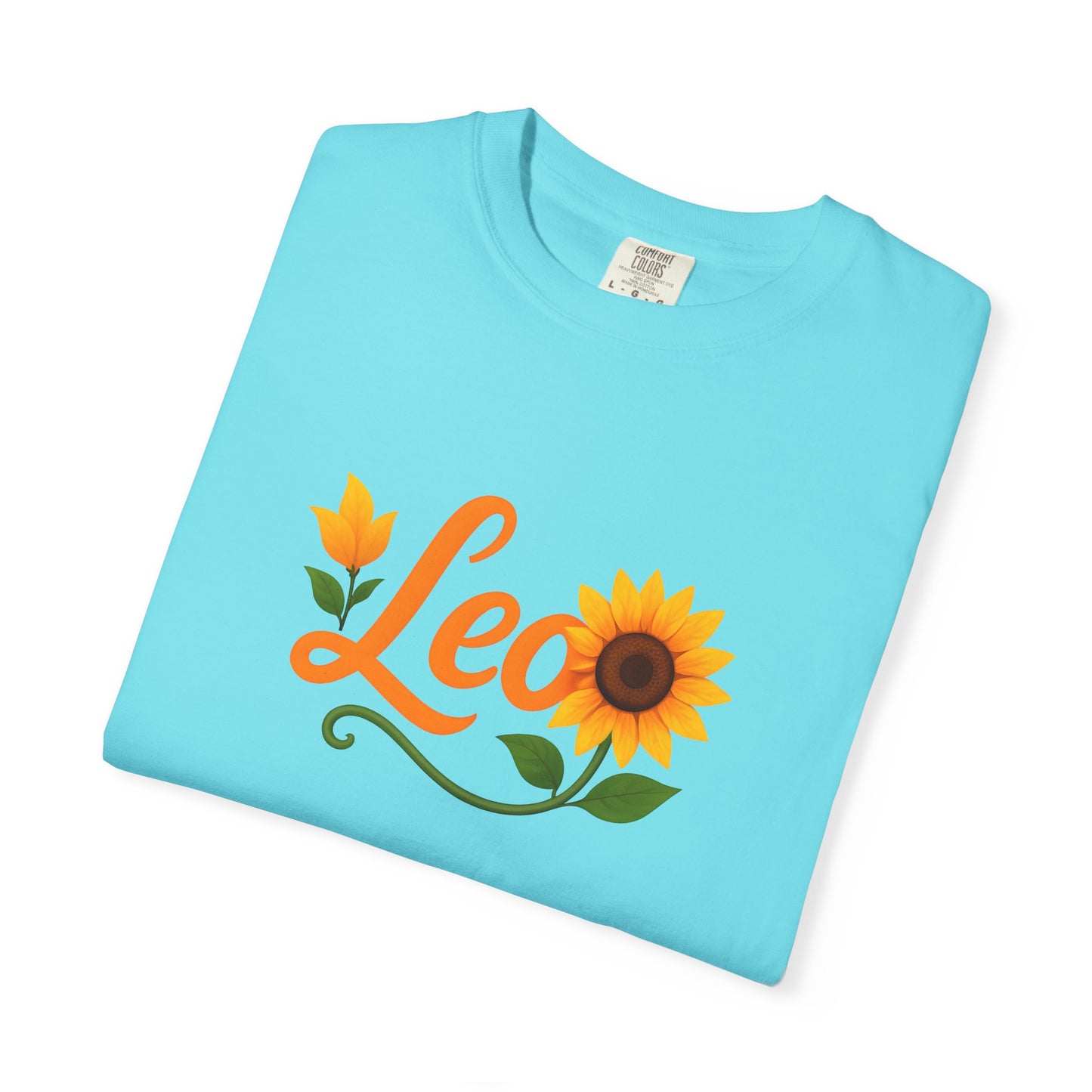 Leo Sunflower Tee β Retro Zodiac Shirt