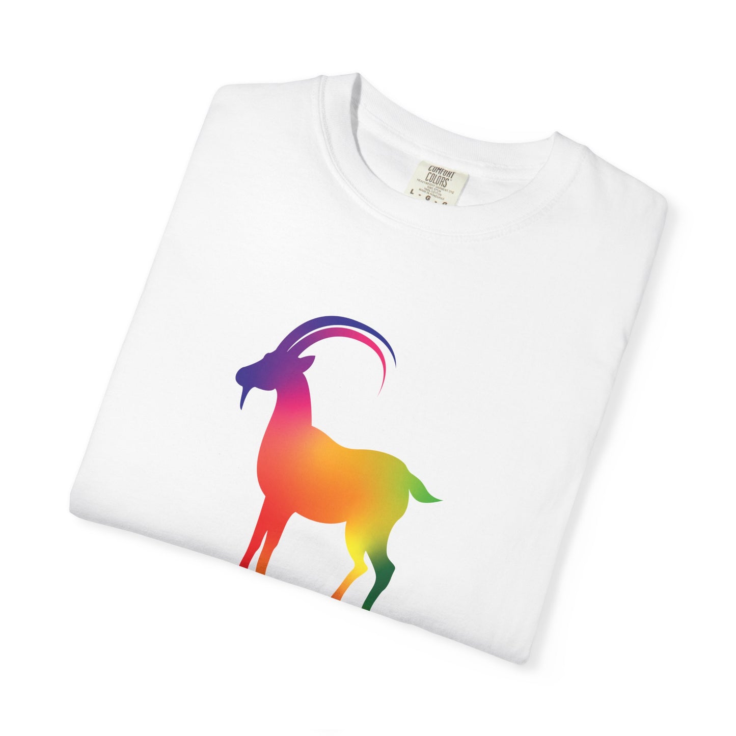 Capricorn β Rainbow Gradient Zodiac Goat Tee