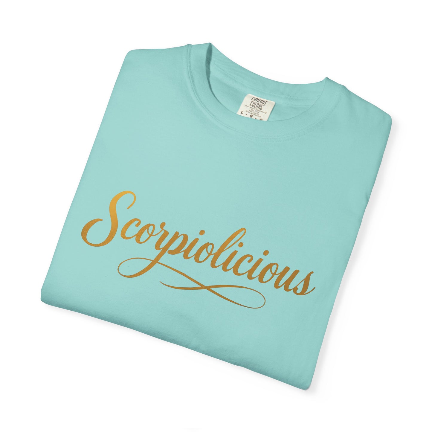 Scorpiolicious – Retro Script Scorpio Tee