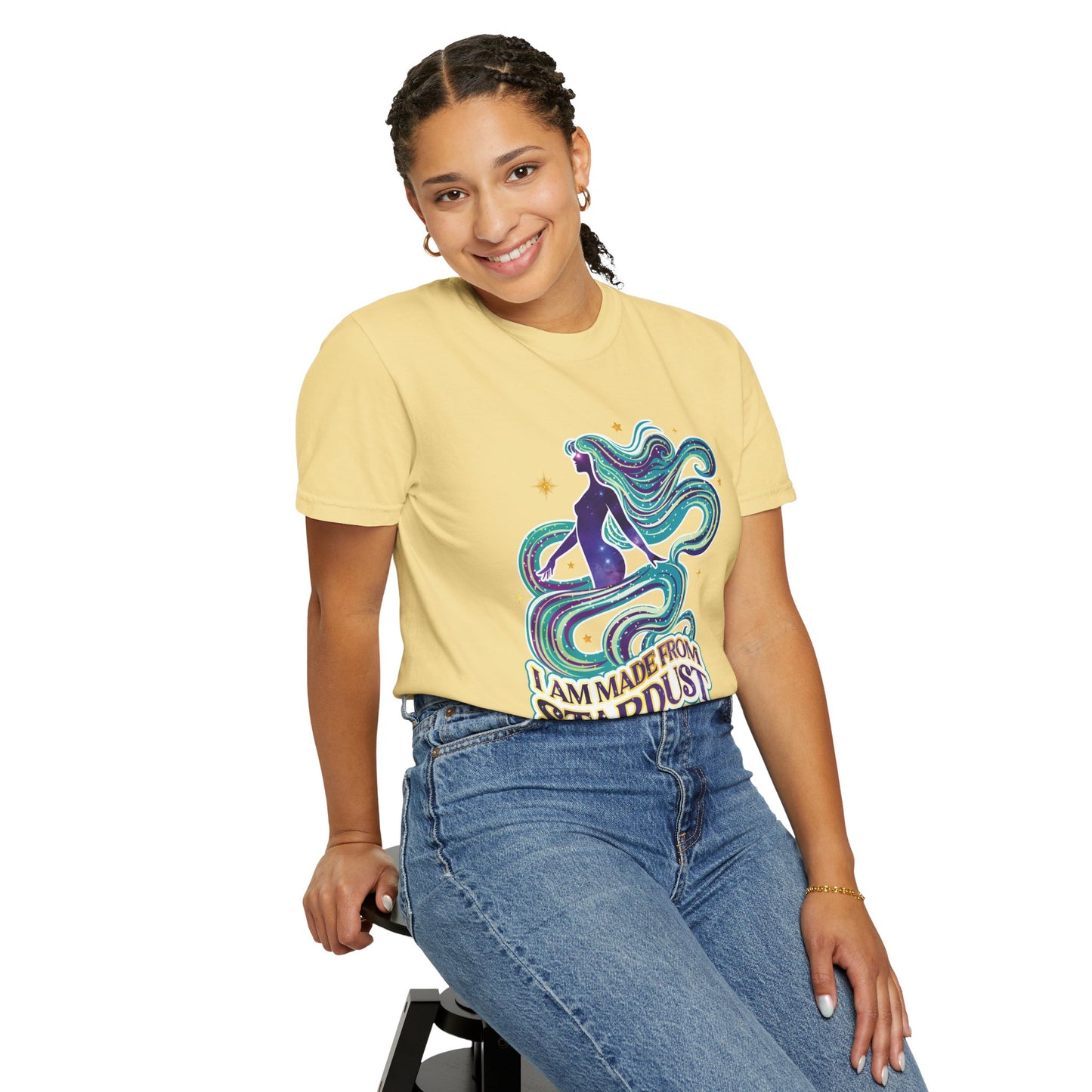 I Am Made From Stardust Tee – Colorful Empowering Affirmation Shirt