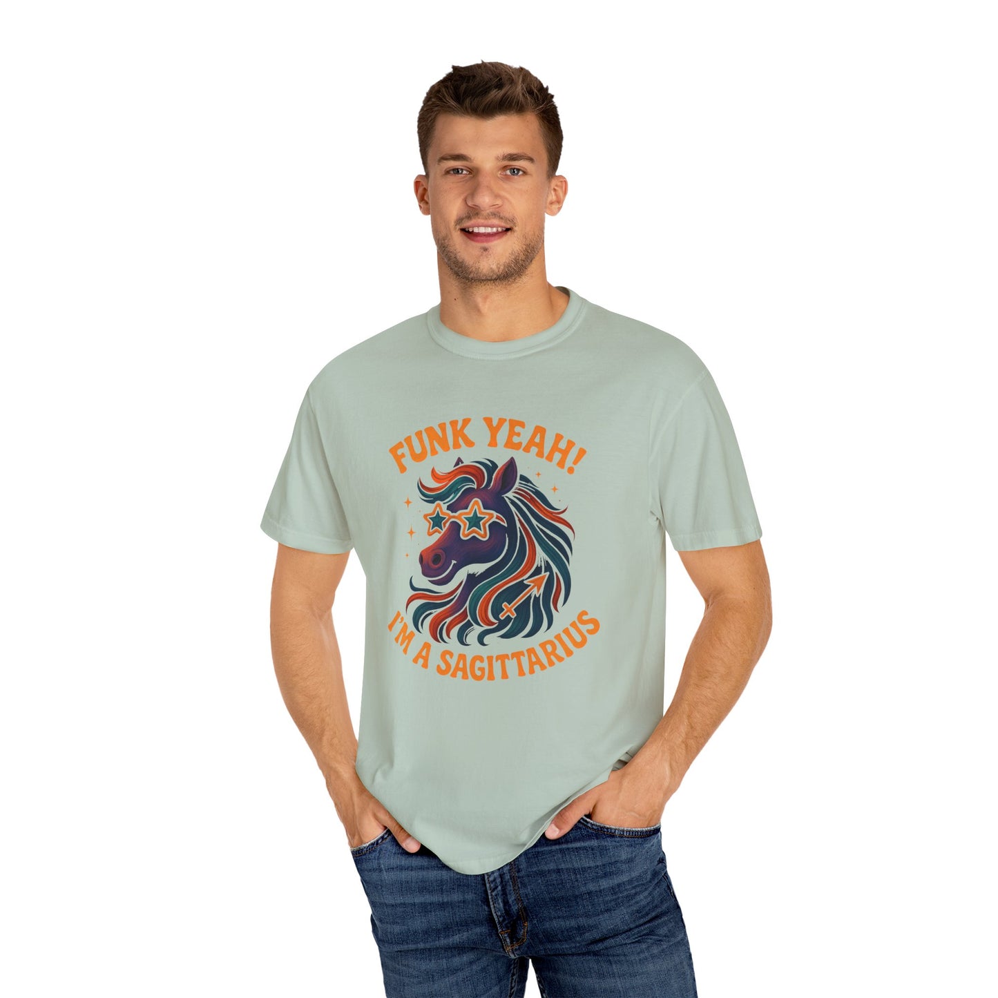 Funk Yeah! I’m a Sagittarius – Retro Colorful Tee Zodiac Shirt