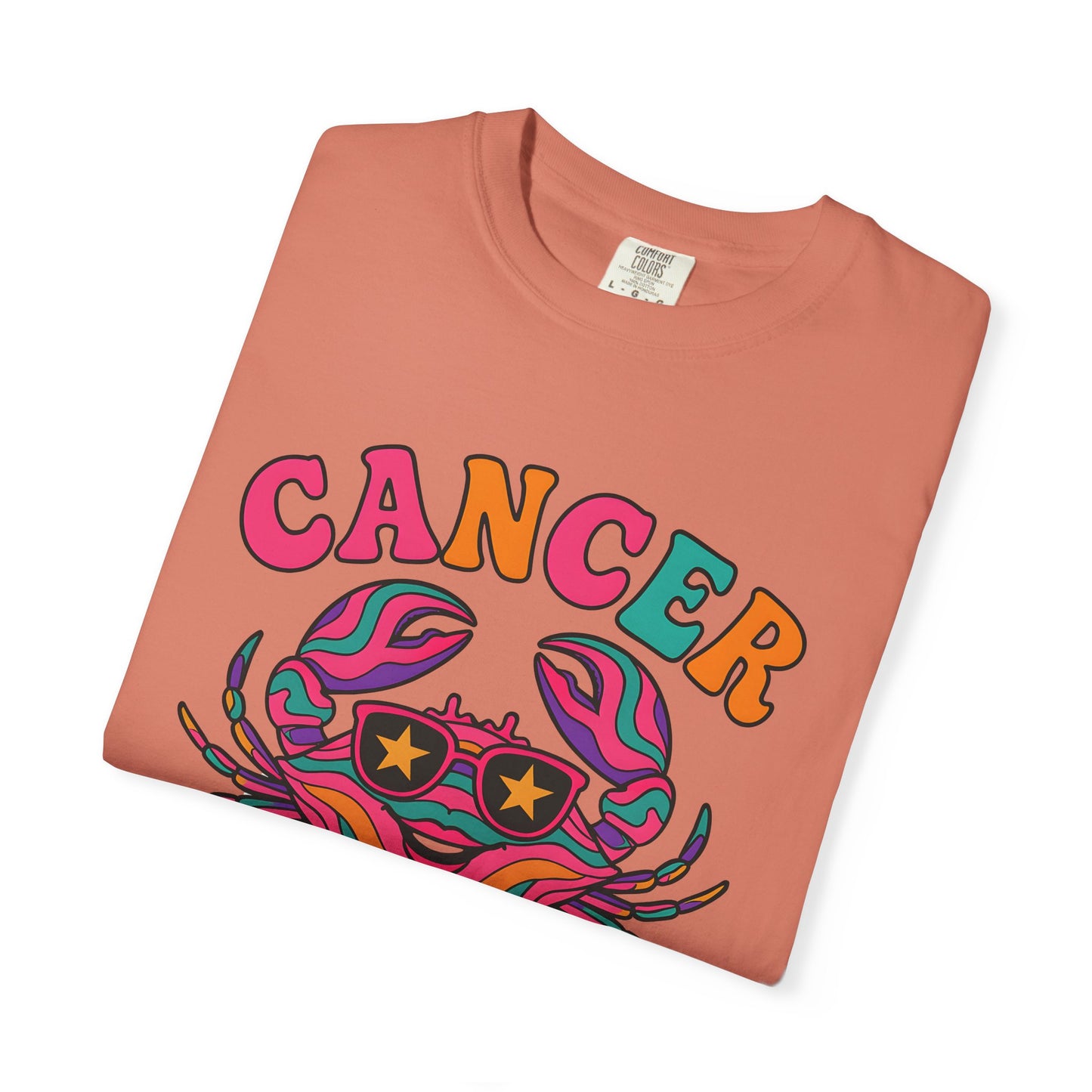 Cancer Vibes Tee – Colorful Retro Zodiac Shirt