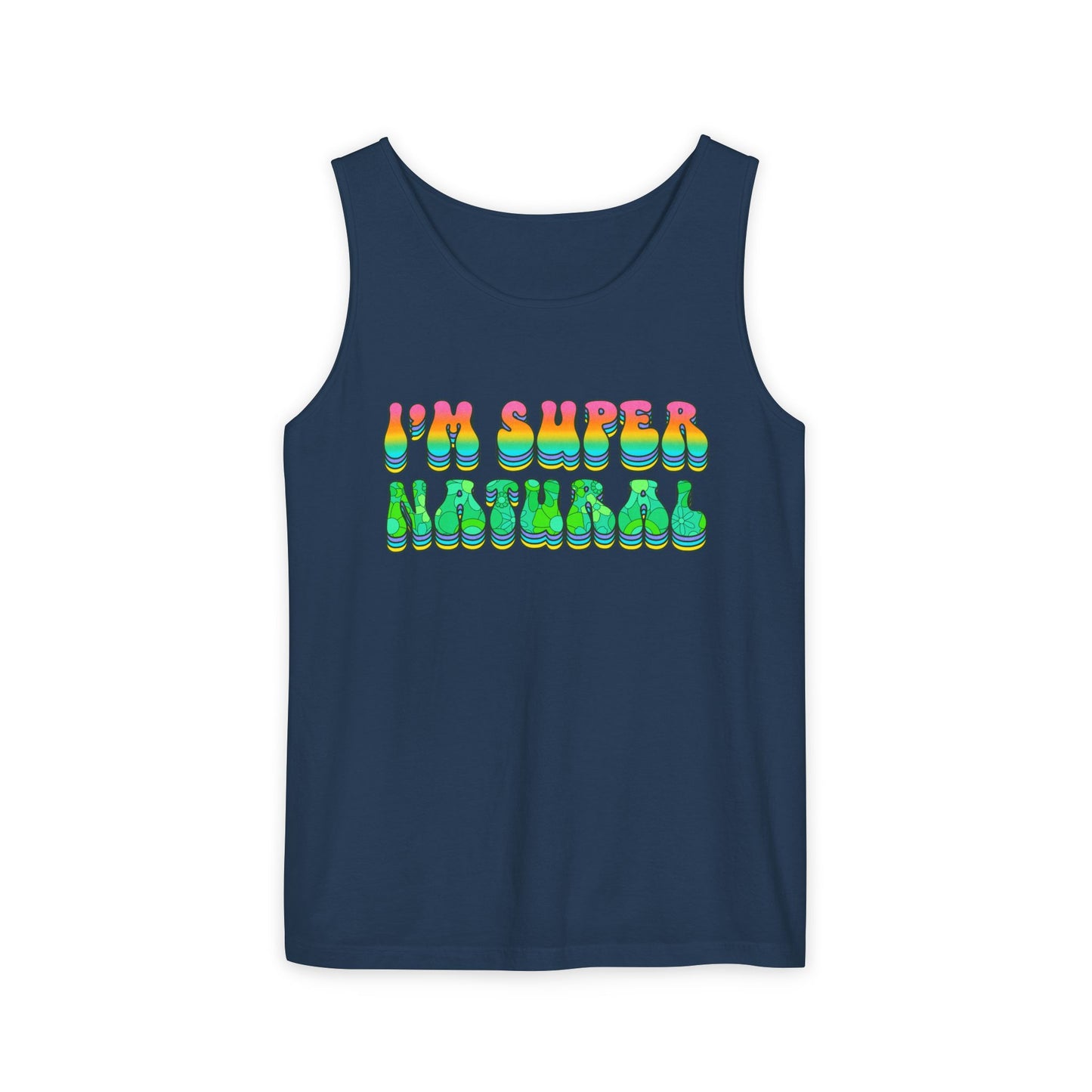 I'm Super Natural - Retro Affirmation virgo Tank Top (Unisex)