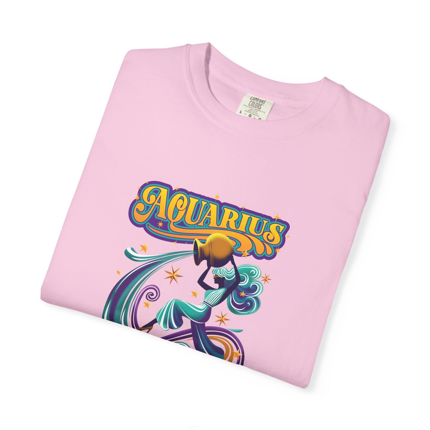 Aquarius Fueled by Stardust & Rebellion – Retro Rebel Tee