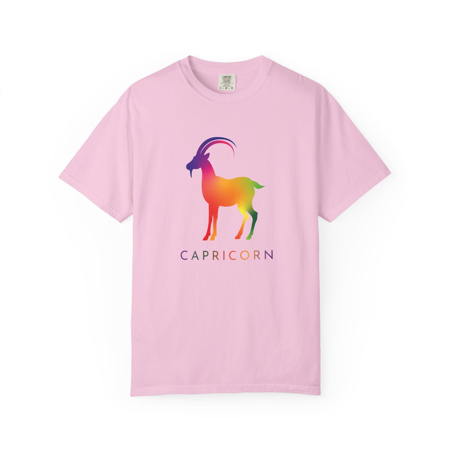 Capricorn β Rainbow Gradient Zodiac Goat Tee