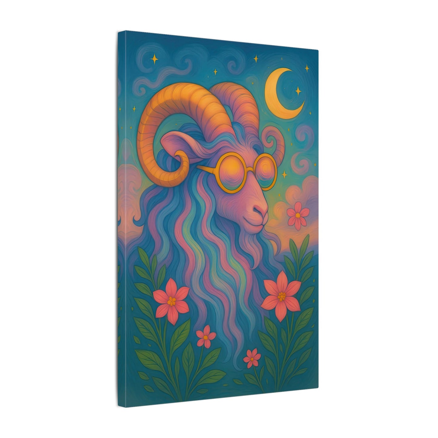 Aries Dream - Radiant Retro Ram Wall Art