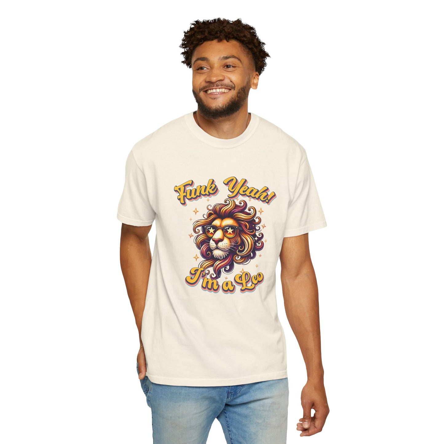 Funk Yeah I’m a Leo- Retro Groovy Lion T-Shirt