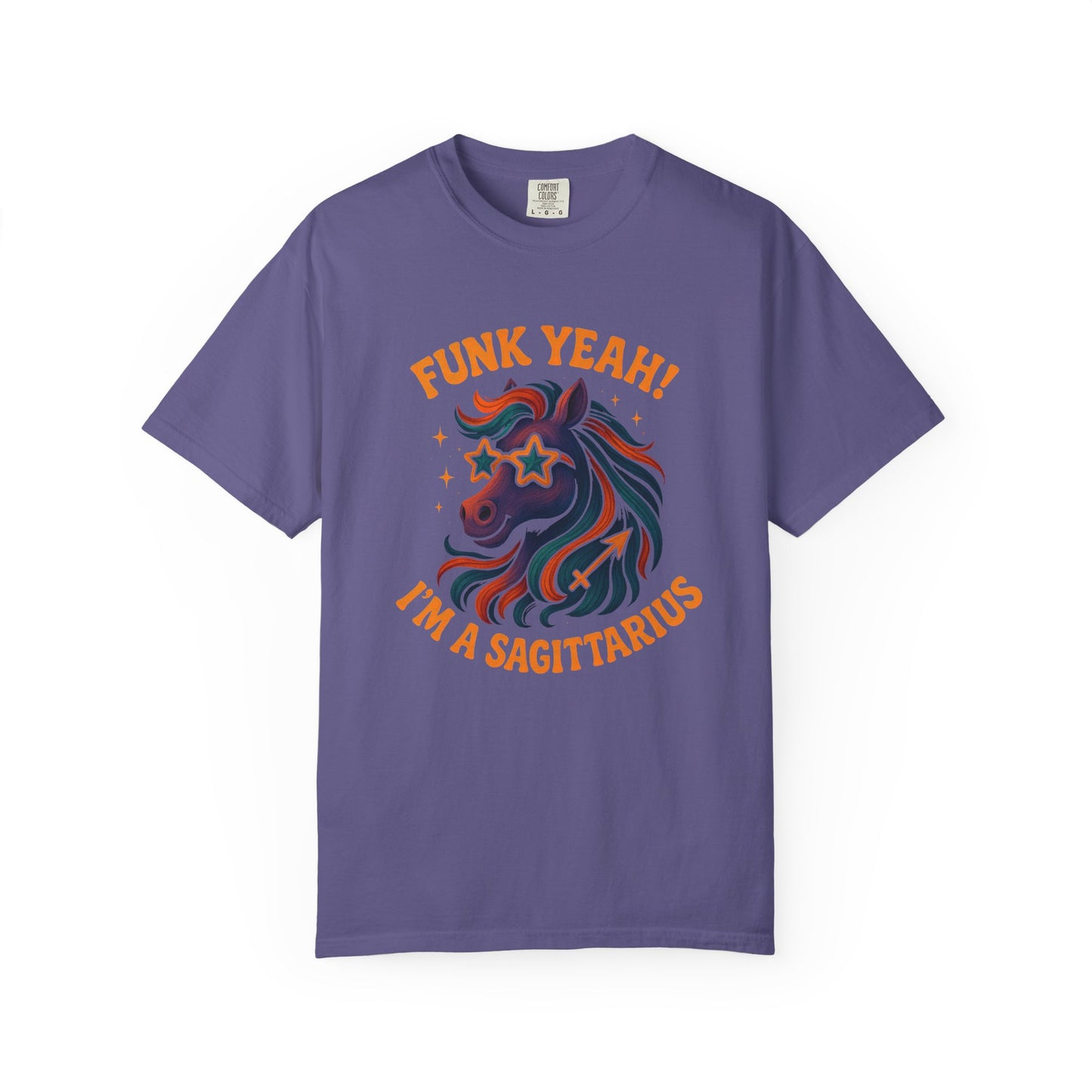 Funk Yeah! I’m a Sagittarius – Retro Colorful Tee Zodiac Shirt