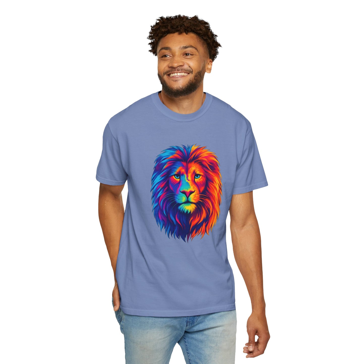 Rainbow Lion Tee – Vibrant & Fierce