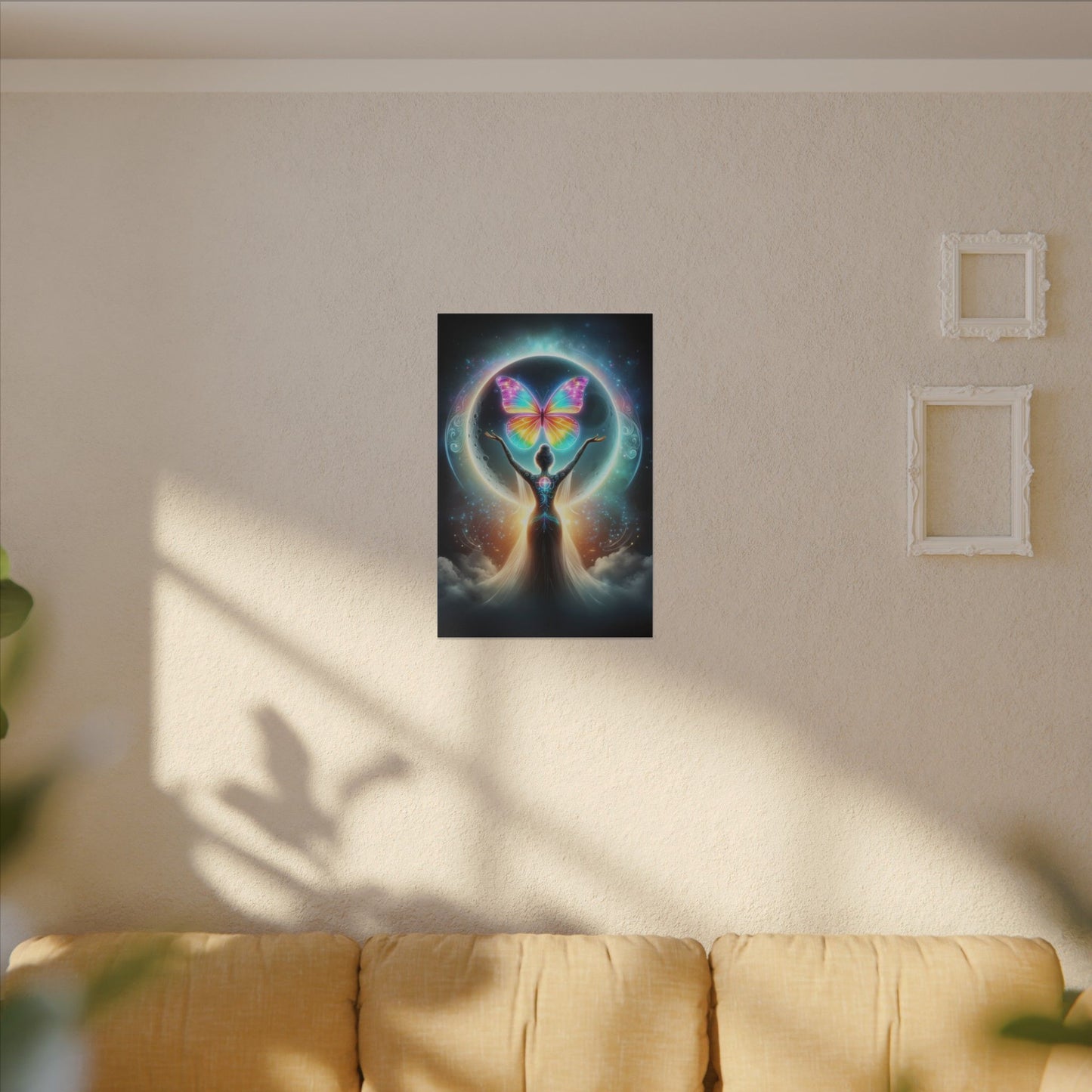 Butterfly Moon – Luminous Dream Wall Art