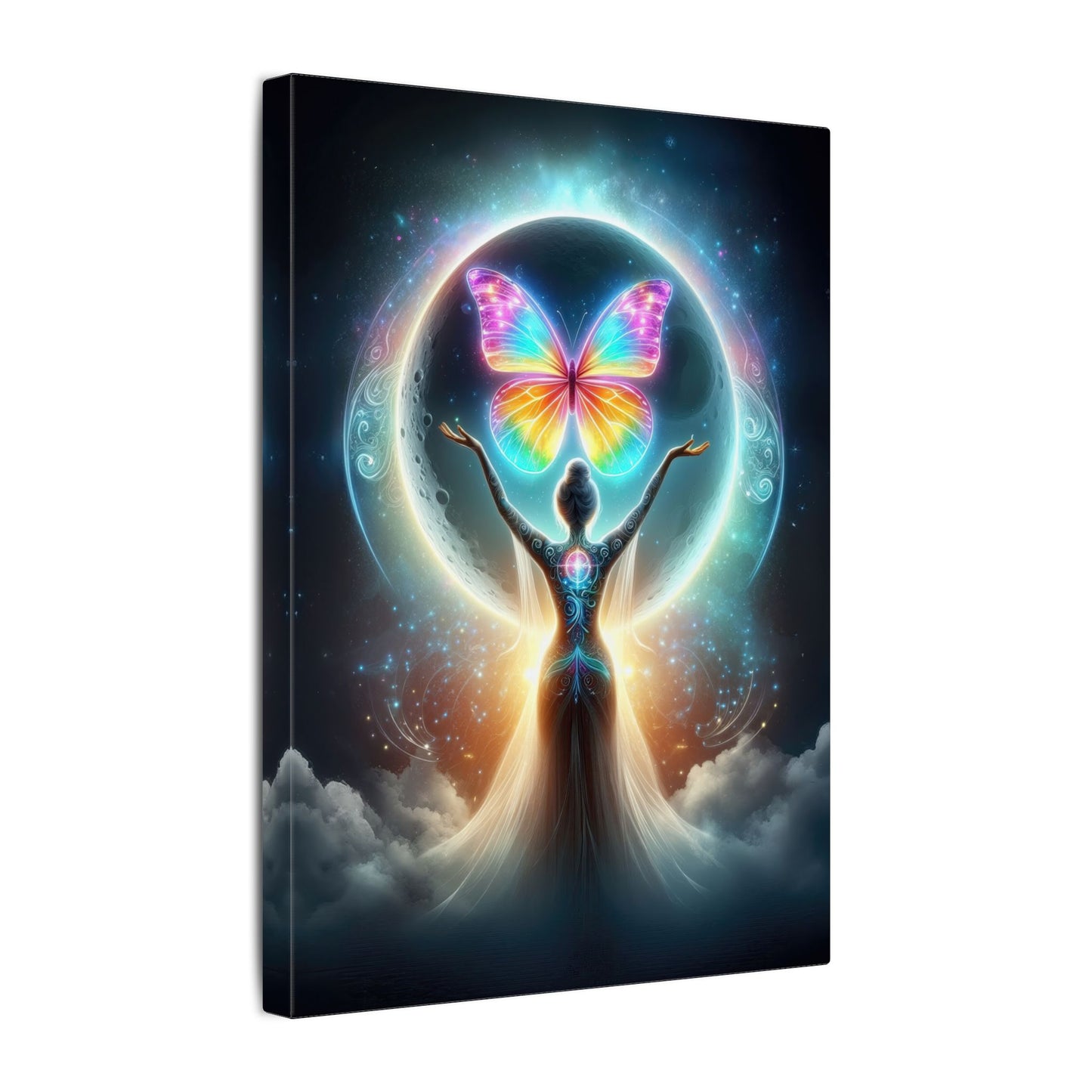 Butterfly Moon – Luminous Dream Wall Art