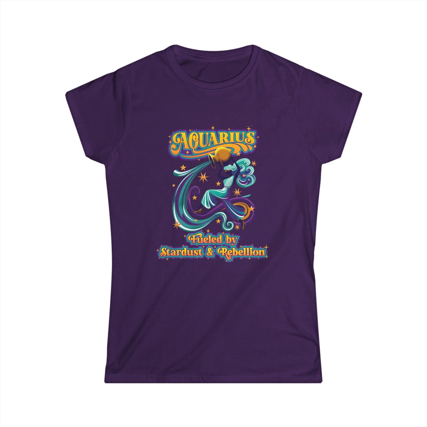 Aquarius Stardust & Rebellion - Women's Retro Tee