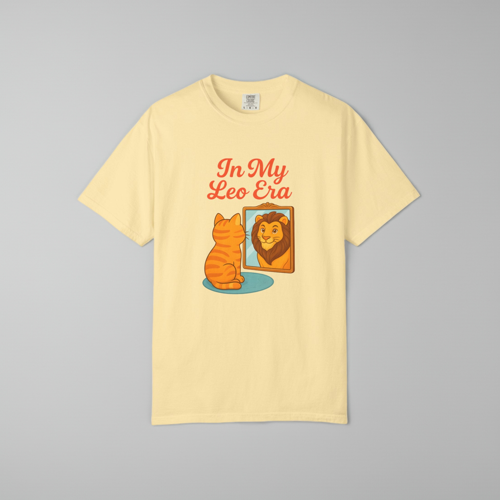 In My Leo Era - Funny Cat and Lion Mirror Tee