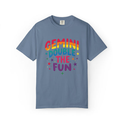 Gemini Double the Fun – Colorful Zodiac Shirt
