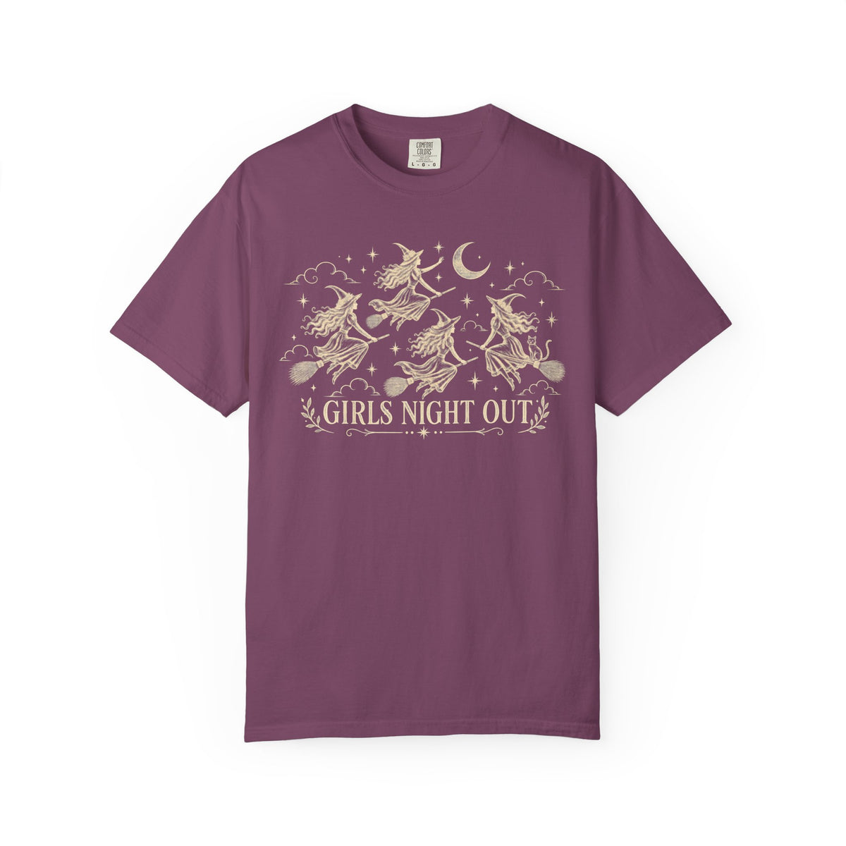 Girls Night Out Halloween Witchy Goth T-shirt | Vintage Feminist Graphic Tee