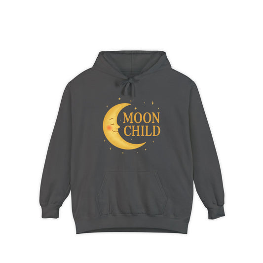 Moon Child Unisex Hoodie – Vibrant Celestial Comfort Colors Midweight Hoodie