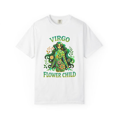 Virgo Flower Child – Vibrant Retro Zodiac Tee