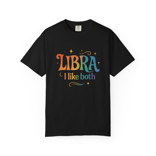 Libra I Like Both Tee – Rainbow Zodiac Shirt