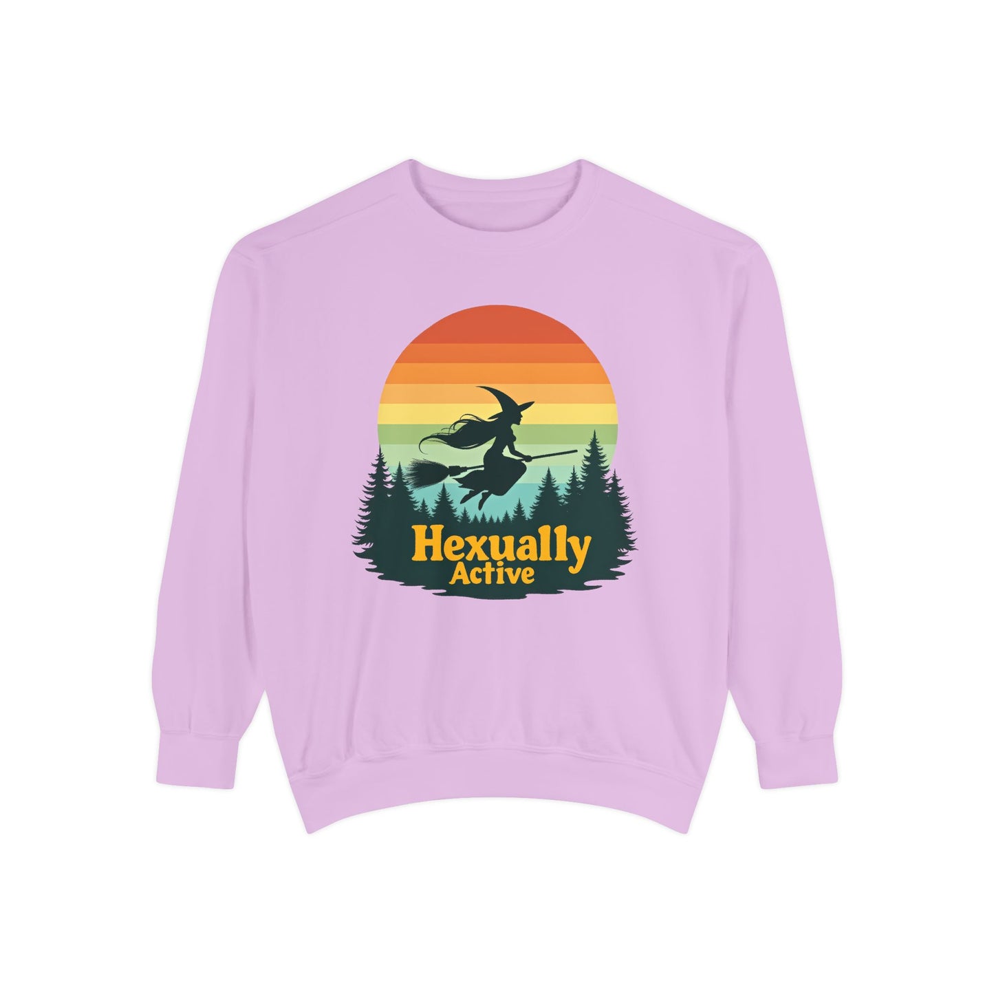 Hexually Active Unisex Crewneck – Sassy Retro Comfort Colors Midweight Sweatshirt