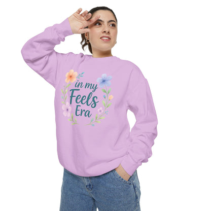 In My Feels Era Unisex Crewneck – Self-Love Empowering Comfort Colors Midweight Sweatshirt