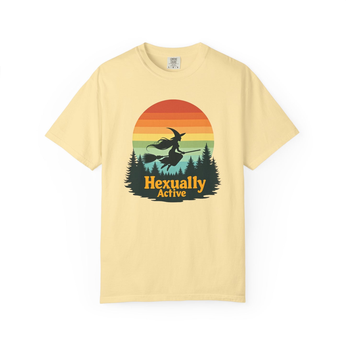 Hexually Active Tee – Sassy Witch Retro Comfort Colors 1717 Shirt