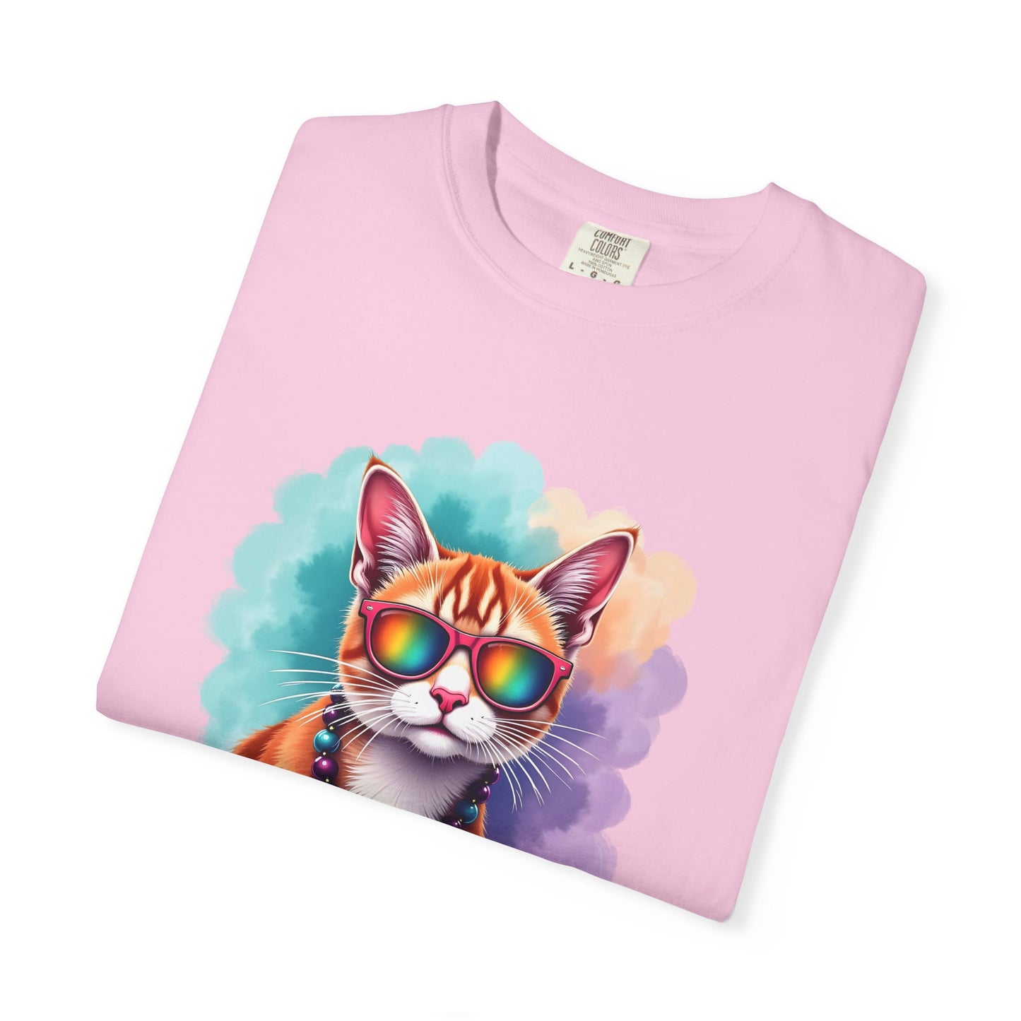 In My Aquarius Era – Rainbow Cat Vibes Tee