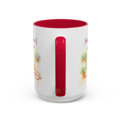 Personalized Name Cat Mug - Custom "Happy Place" Ceramic Mug for Cat Lovers