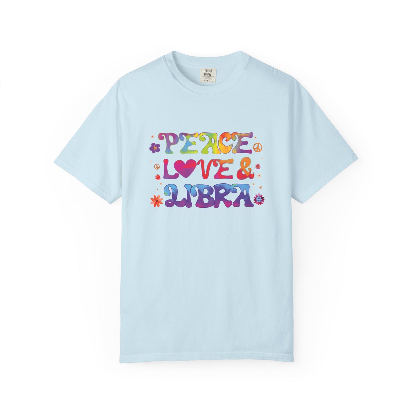 Peace Love & Libra – Groovy 70s-Inspired Zodiac Tee