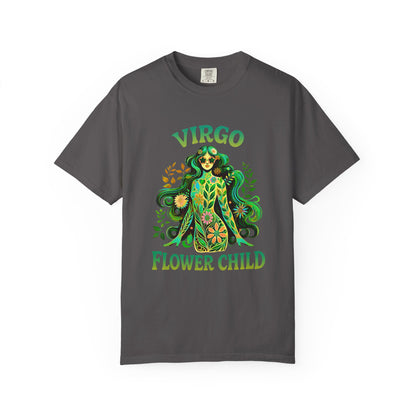 Virgo Flower Child – Vibrant Retro Zodiac Tee