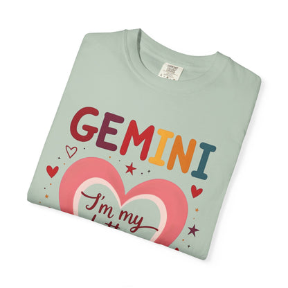 GEMINI I’m My Better Half Tee – Colorful Retro Zodiac Shirt