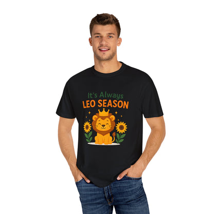 It’s Always Leo Season – Funny Sunflower Lion Tee