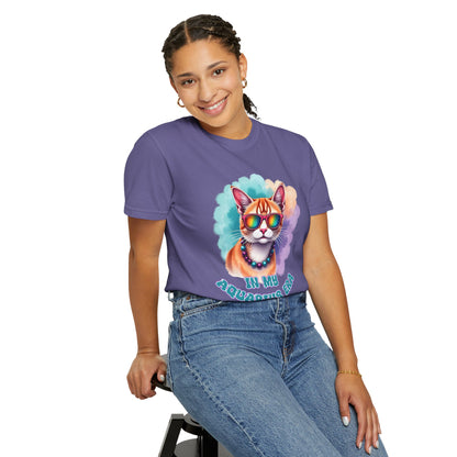 In My Aquarius Era – Rainbow Cat Vibes Tee