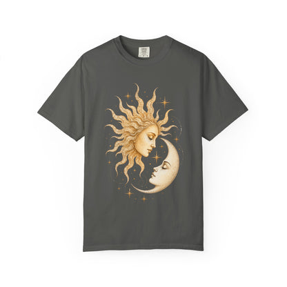 Boho Celestial Moon and Sun Unisex T-Shirt