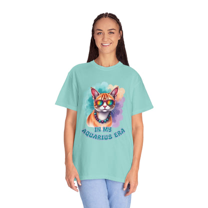 In My Aquarius Era – Rainbow Cat Vibes Tee
