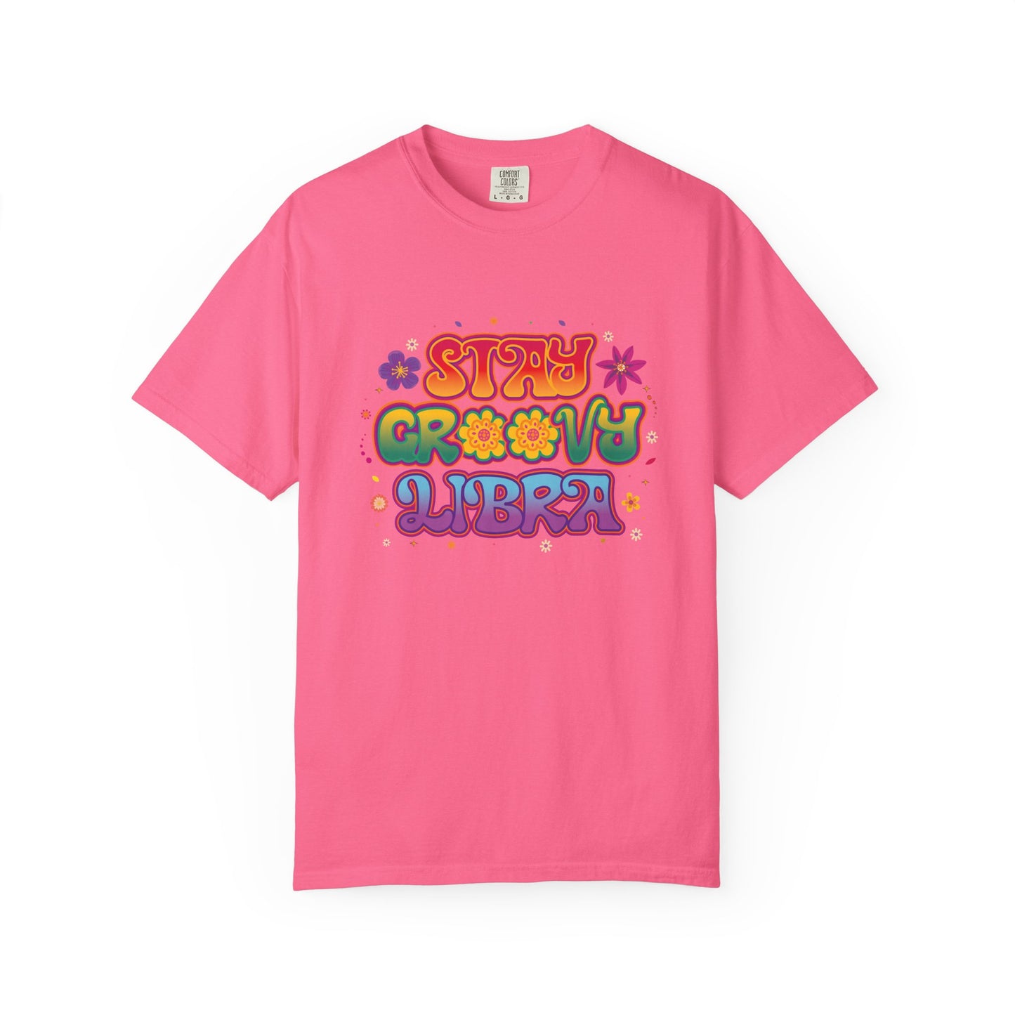 Stay Groovy Libra – Retro Colorful Tee Zodiac Shirt