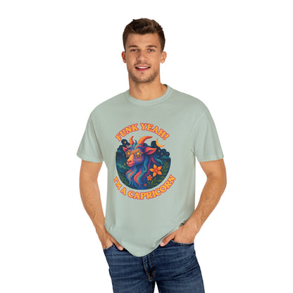 Funk Yeah! I’m a Capricorn – Retro Goat Groove Tee