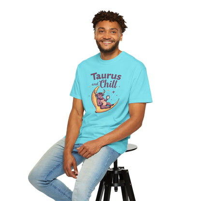 Taurus and Chill – Funny Zodiac Lounge Tee