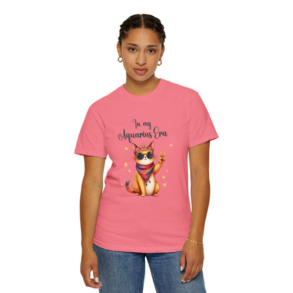 In My Aquarius Era Tee – Funny Zodiac Cat Shirt