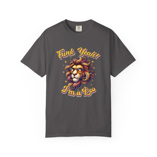 Funk Yeah I’m a Leo- Retro Groovy Lion T-Shirt