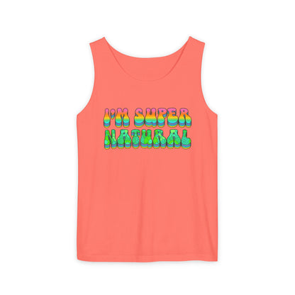 I'm Super Natural - Retro Affirmation virgo Tank Top (Unisex)
