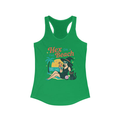 Hex on the Beach Women's Racerback Tank Top - Witchy Summer Vacation Shirt