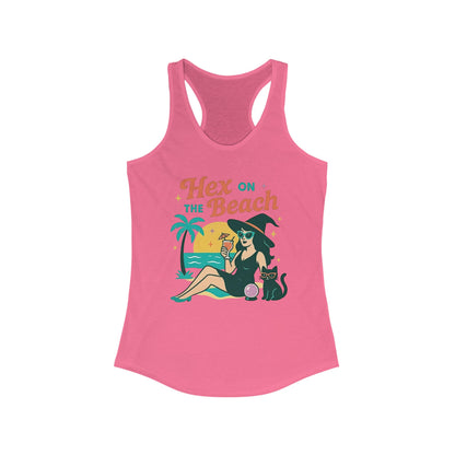 Hex on the Beach Women's Racerback Tank Top - Witchy Summer Vacation Shirt