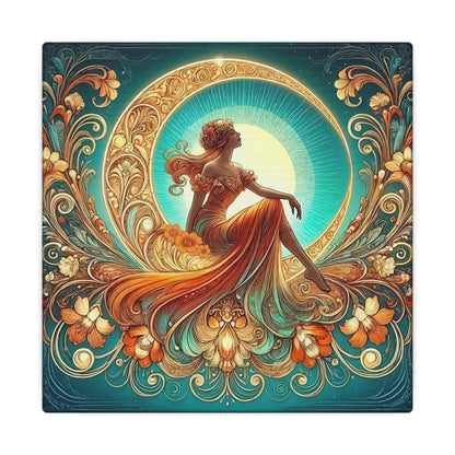 Rising Star - Glamorous Goddess Art Nouveau Wall Art