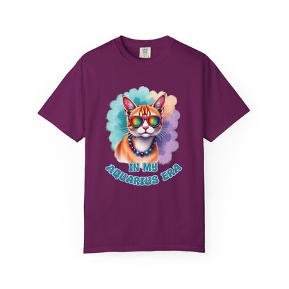 In My Aquarius Era – Rainbow Cat Vibes Tee